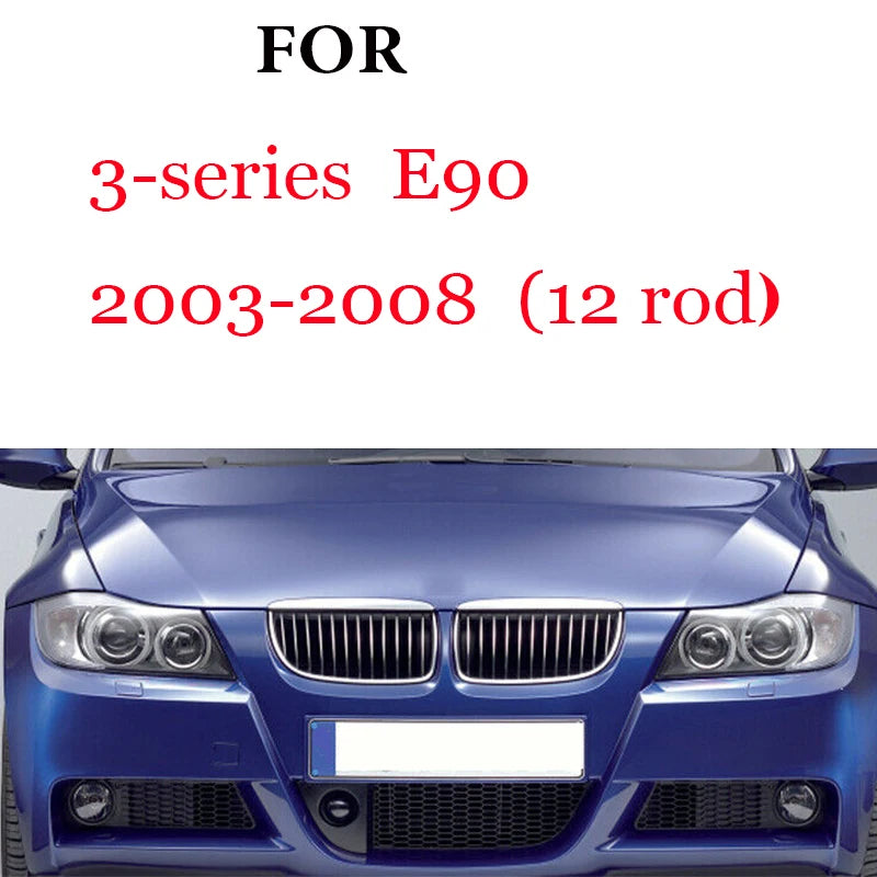 3Pcs Front Grille Trim Strips For BMW Series 1 2 3 4 5 6 7 8 X1 X2 X3 X4 X5 X6 X7 Z4 E46 E90 F30 E60 E81 F20 F45 F36 F10 F48 F25