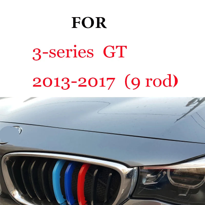 3Pcs Front Grille Trim Strips For BMW Series 1 2 3 4 5 6 7 8 X1 X2 X3 X4 X5 X6 X7 Z4 E46 E90 F30 E60 E81 F20 F45 F36 F10 F48 F25