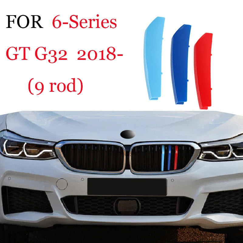 3Pcs Front Grille Trim Strips For BMW Series 1 2 3 4 5 6 7 8 X1 X2 X3 X4 X5 X6 X7 Z4 E46 E90 F30 E60 E81 F20 F45 F36 F10 F48 F25