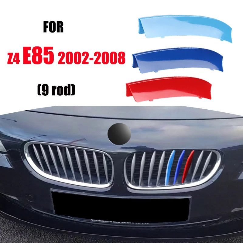 3Pcs Front Grille Trim Strips For BMW Series 1 2 3 4 5 6 7 8 X1 X2 X3 X4 X5 X6 X7 Z4 E46 E90 F30 E60 E81 F20 F45 F36 F10 F48 F25