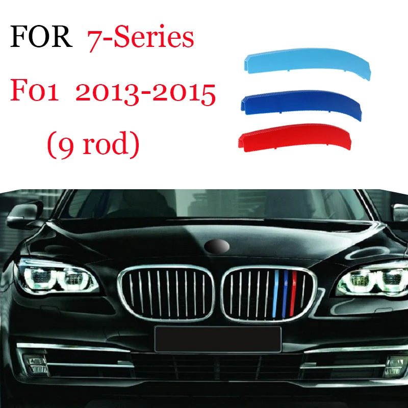 3Pcs Front Grille Trim Strips For BMW Series 1 2 3 4 5 6 7 8 X1 X2 X3 X4 X5 X6 X7 Z4 E46 E90 F30 E60 E81 F20 F45 F36 F10 F48 F25