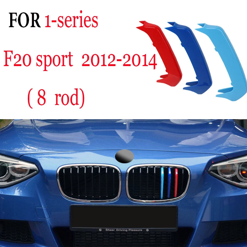 3Pcs Front Grille Trim Strips For BMW Series 1 2 3 4 5 6 7 8 X1 X2 X3 X4 X5 X6 X7 Z4 E46 E90 F30 E60 E81 F20 F45 F36 F10 F48 F25