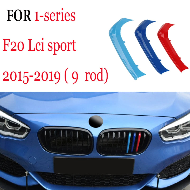 3Pcs Front Grille Trim Strips For BMW Series 1 2 3 4 5 6 7 8 X1 X2 X3 X4 X5 X6 X7 Z4 E46 E90 F30 E60 E81 F20 F45 F36 F10 F48 F25