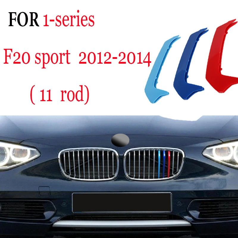 3Pcs Front Grille Trim Strips For BMW Series 1 2 3 4 5 6 7 8 X1 X2 X3 X4 X5 X6 X7 Z4 E46 E90 F30 E60 E81 F20 F45 F36 F10 F48 F25