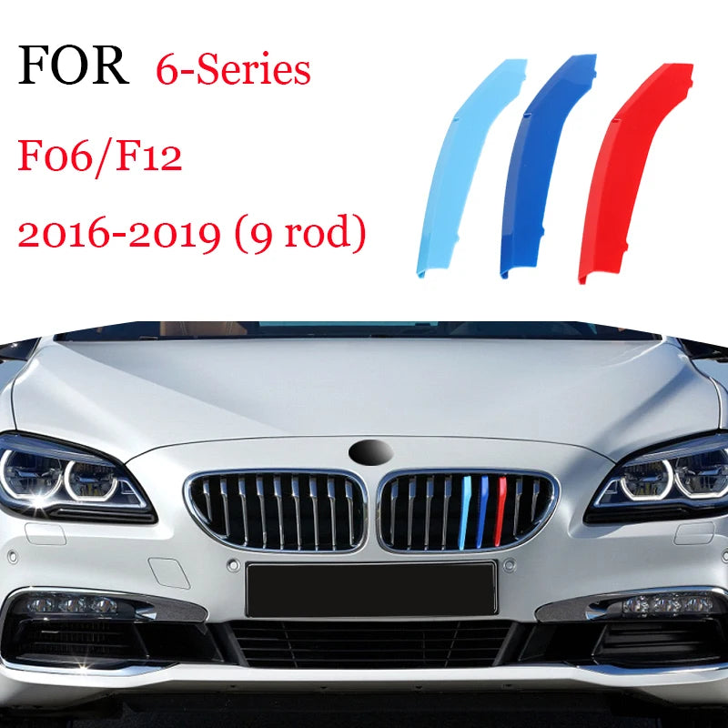 3Pcs Front Grille Trim Strips For BMW Series 1 2 3 4 5 6 7 8 X1 X2 X3 X4 X5 X6 X7 Z4 E46 E90 F30 E60 E81 F20 F45 F36 F10 F48 F25